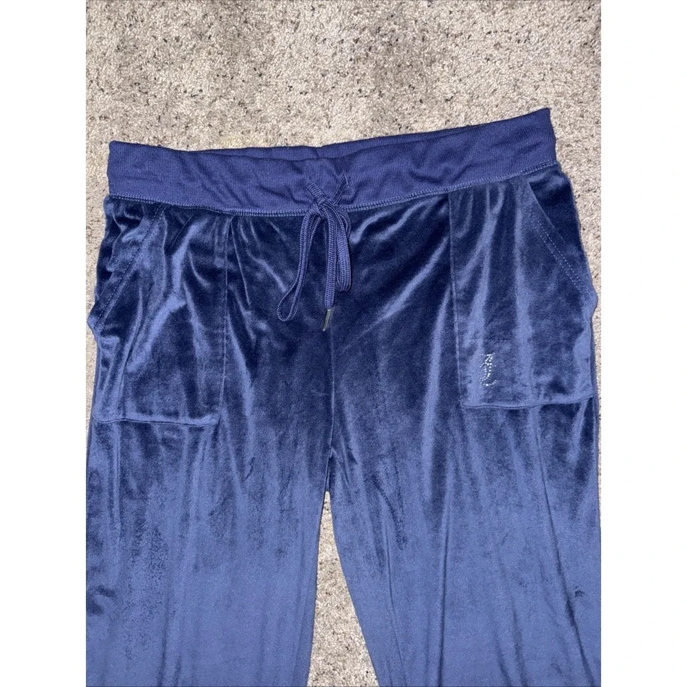 Juicy Couture Woman's‎ XL Velour Blue Lounge Sleepwear Jogger pants